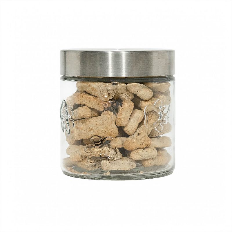 Amici Pet Maxwell Dog Glass Canister, Small, 28oz