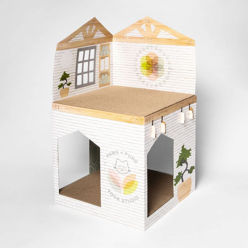 Yoga Studio House Cat Scratcher - Boots & Barkley™