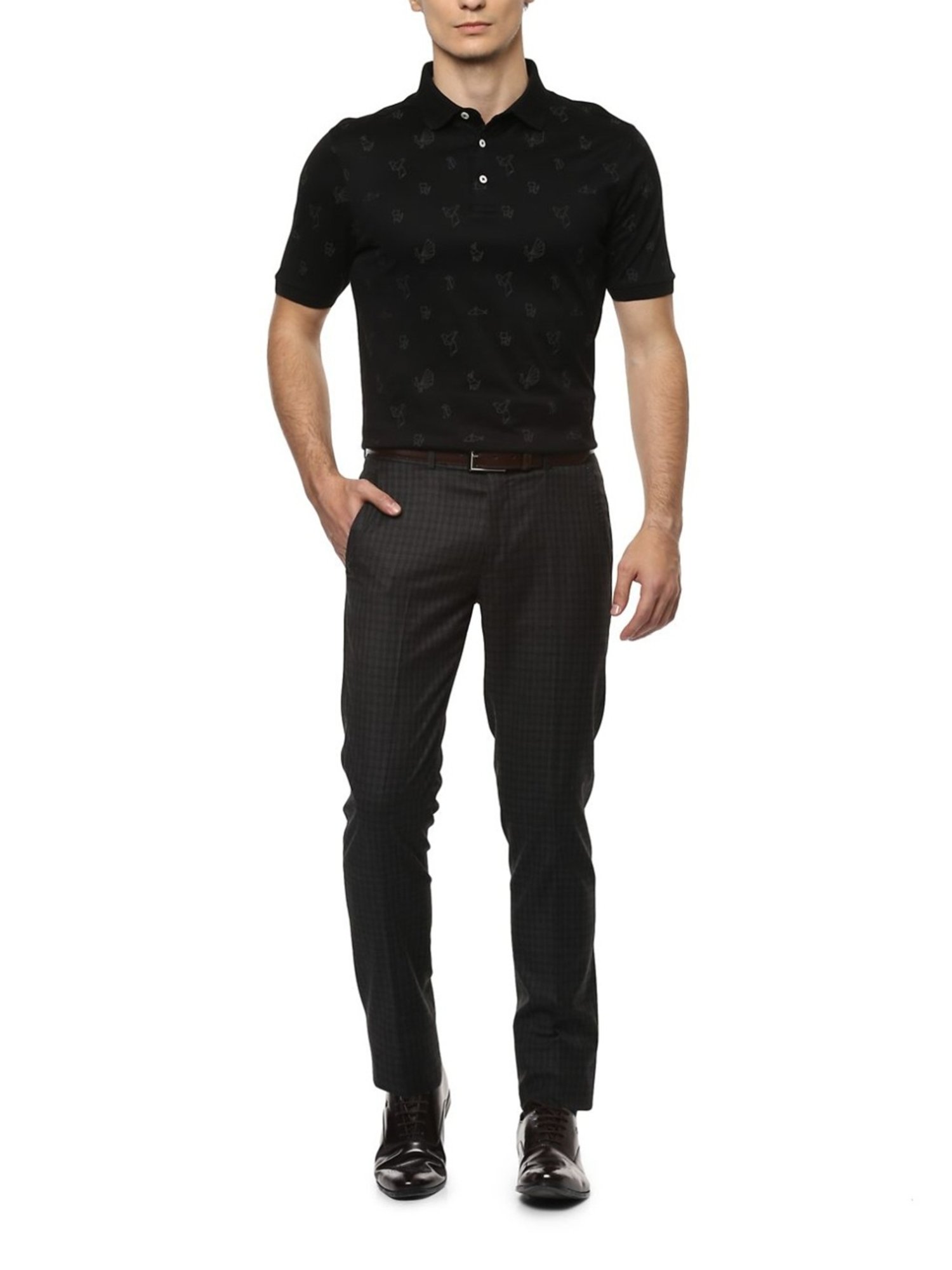 Simon Carter London Grey Slim Fit Trousers