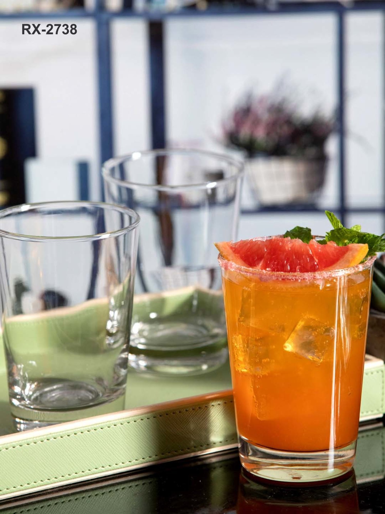 ROXX Magnolia Transparent Glass Tumbler (0.3 L) - Set of 6