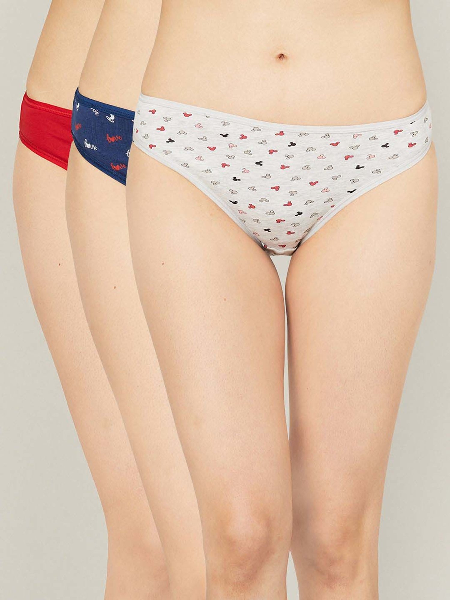 Ginger by Lifestyle Assorted Color Printed Panty - Pack Of 3