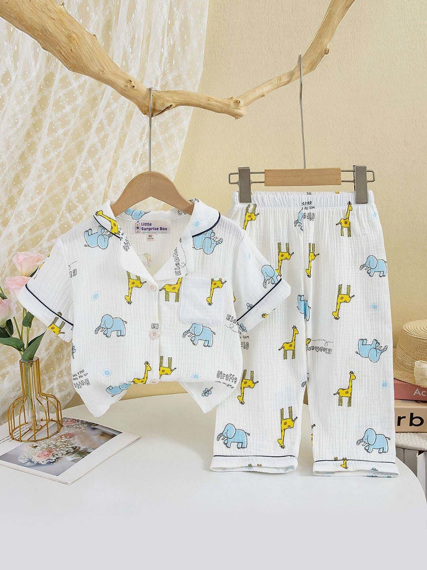 Nite Flite Boys Navy & Grey Born to Play Cricket Pyjama Set