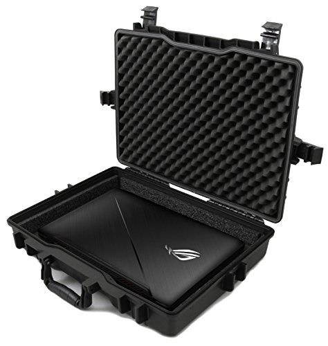CASEMATIX Custom Waterproof Laptop Case Fits ASUS Republic of Gamers Gaming Laptops &ndash; Designed for ASUS ROG STRIX, Rog Zephyrus M, ASUS FX73VE, ASUS FX503VD, ASUS FX503VM and More with Accessories