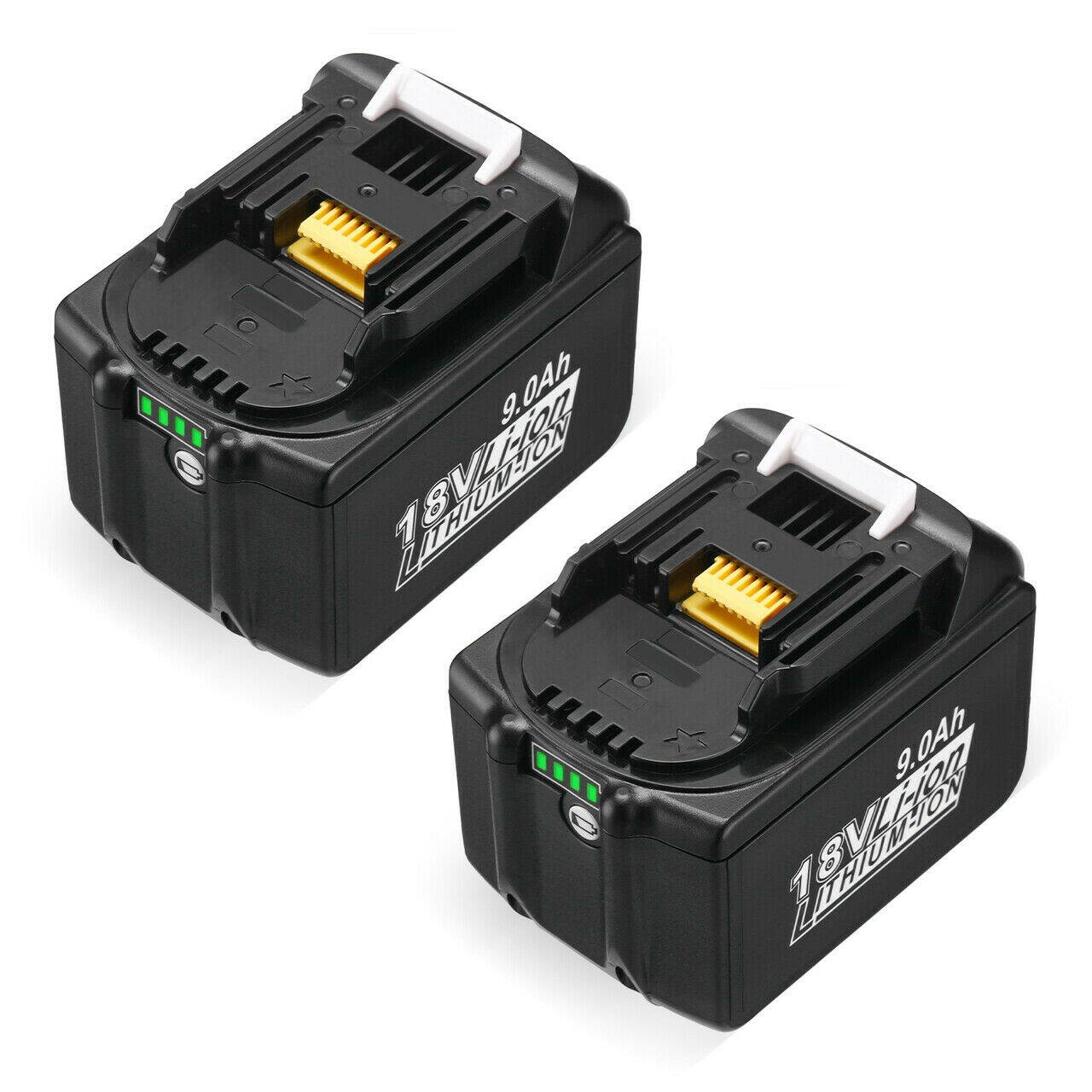 2 Pack 18V Extened Capacity 9.0AH Lithium Battery For Makita BL1890B BL1860B USA