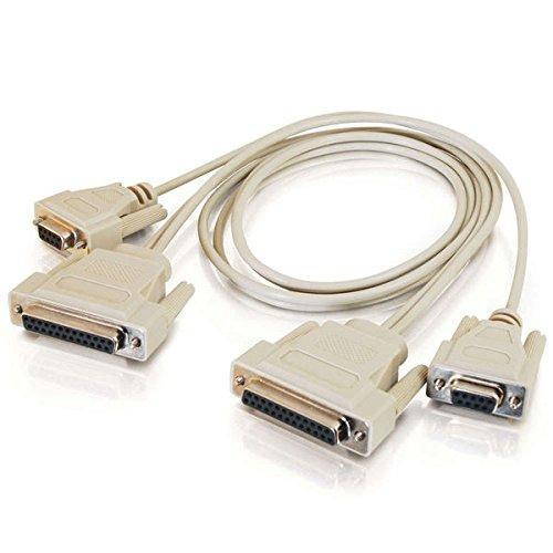C2G/Cables to Go 02897 DB9 Female to DB25 Female Universal Serial LapLink Compatible Cable (6 Feet)