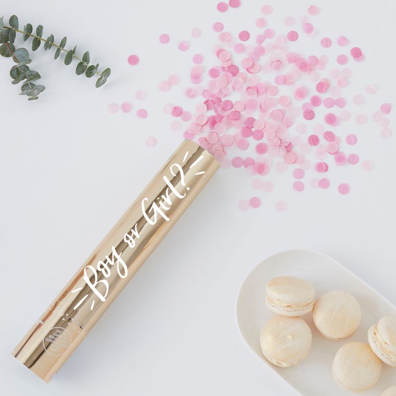 Big Dot of Happiness Hello Little One - Pink and Gold - Table Decorations - Girl Baby Shower Fold and Flare Centerpieces - 10 Count