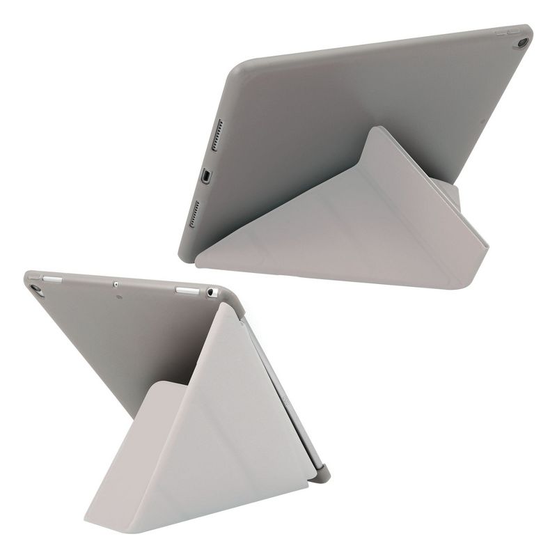 Insten - Tablet Case for iPad Air 3, Pro 10.5", Multifold Stand, Magnetic Cover Auto Sleep/Wake, Pencil Charging, Gray