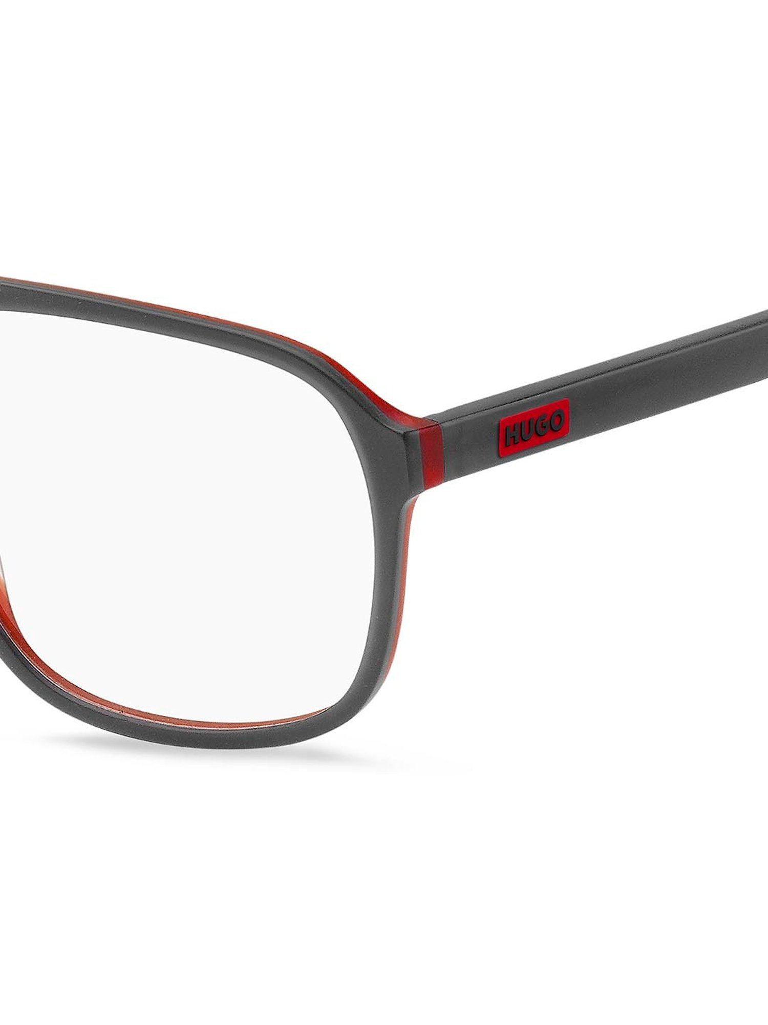 HUGO Grey Square Eye Frames for Men