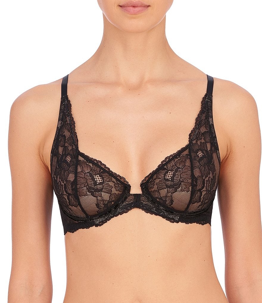 Natori Lace Unlined Underwire Plunge Bra