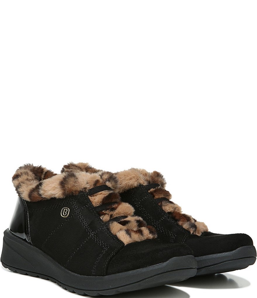 Bzees Premium Golden Faux Fur Lined Washable Ankle Booties