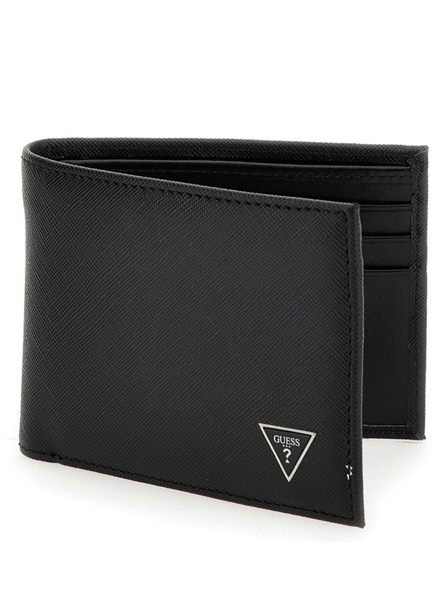 GUESS Black CRTS Small Bi-Fold Wallet