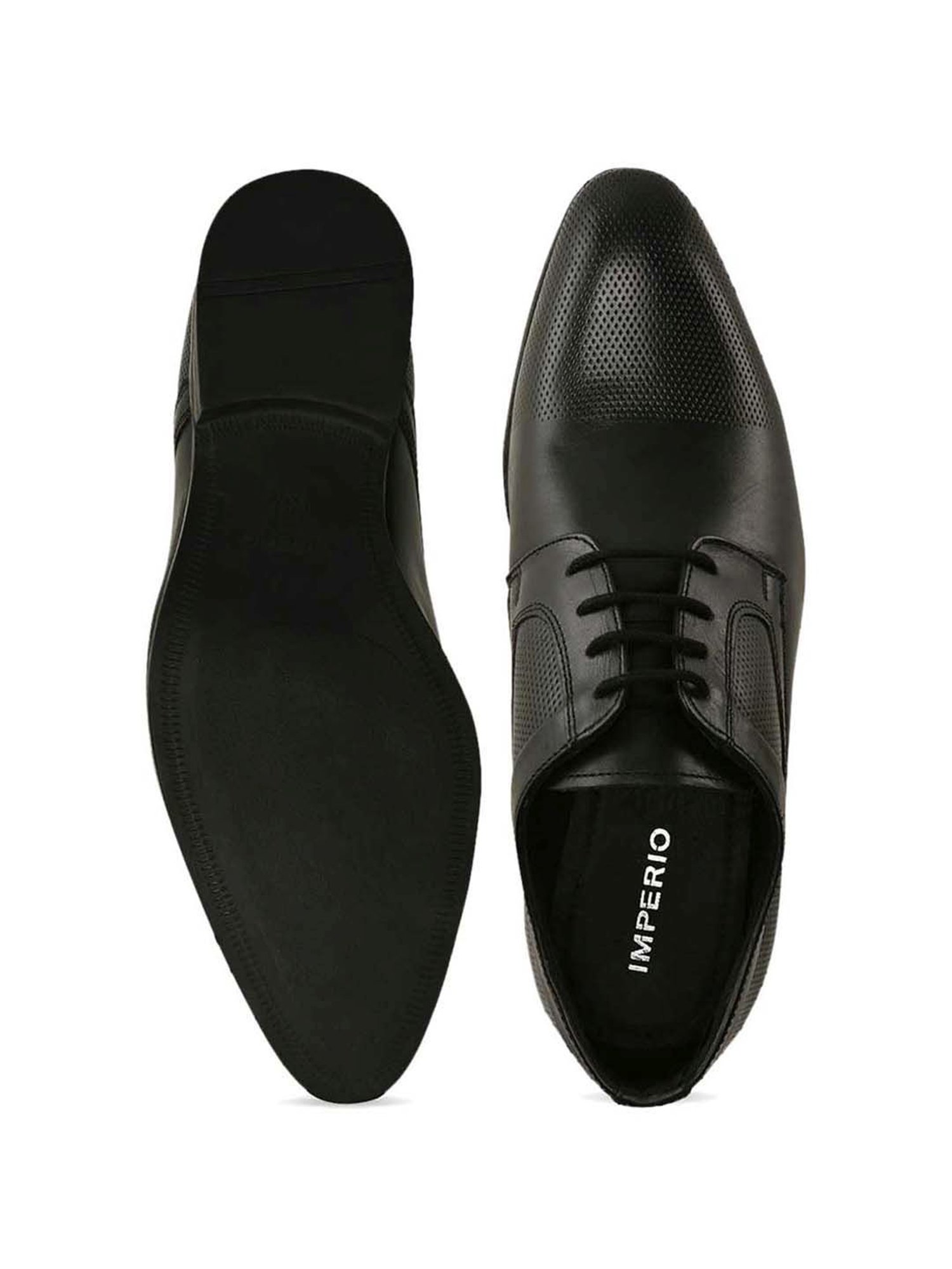 Imperio by Regal Men's Black Derby Shoes