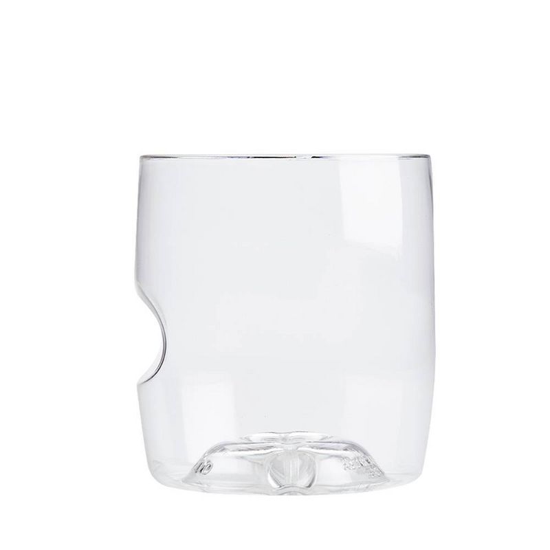 GoVino 14oz 2pk Plastic Rocks Glasses