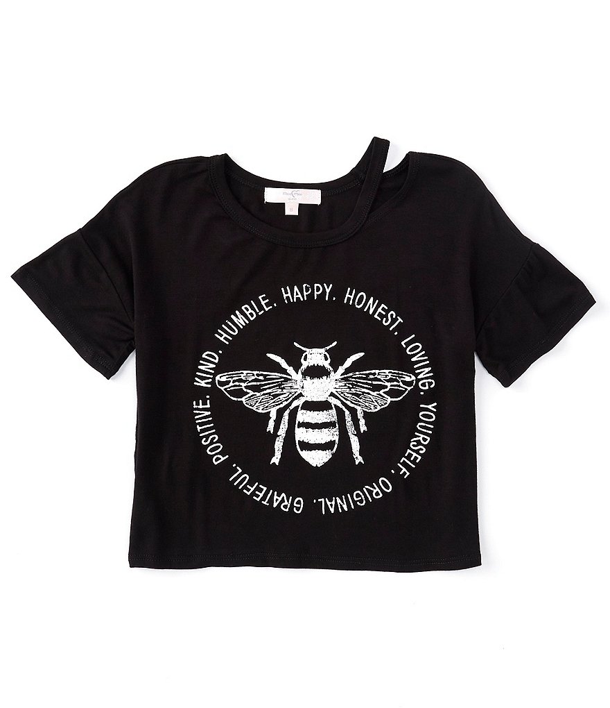 Moa Moa Big Girls 7-16 Short Sleeve Adventure Tee