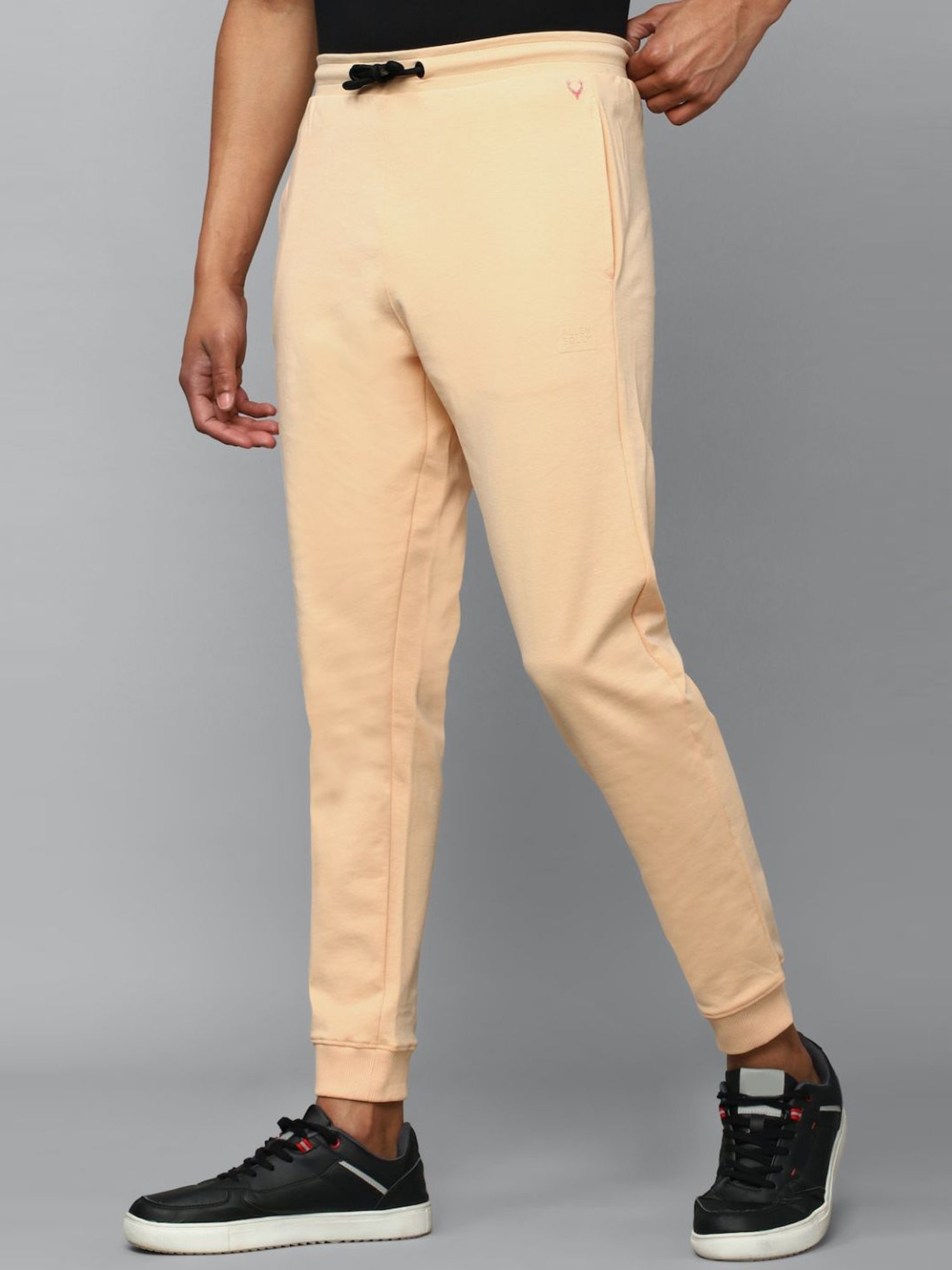 Tribe Beige Regular Fit Printed Joggers