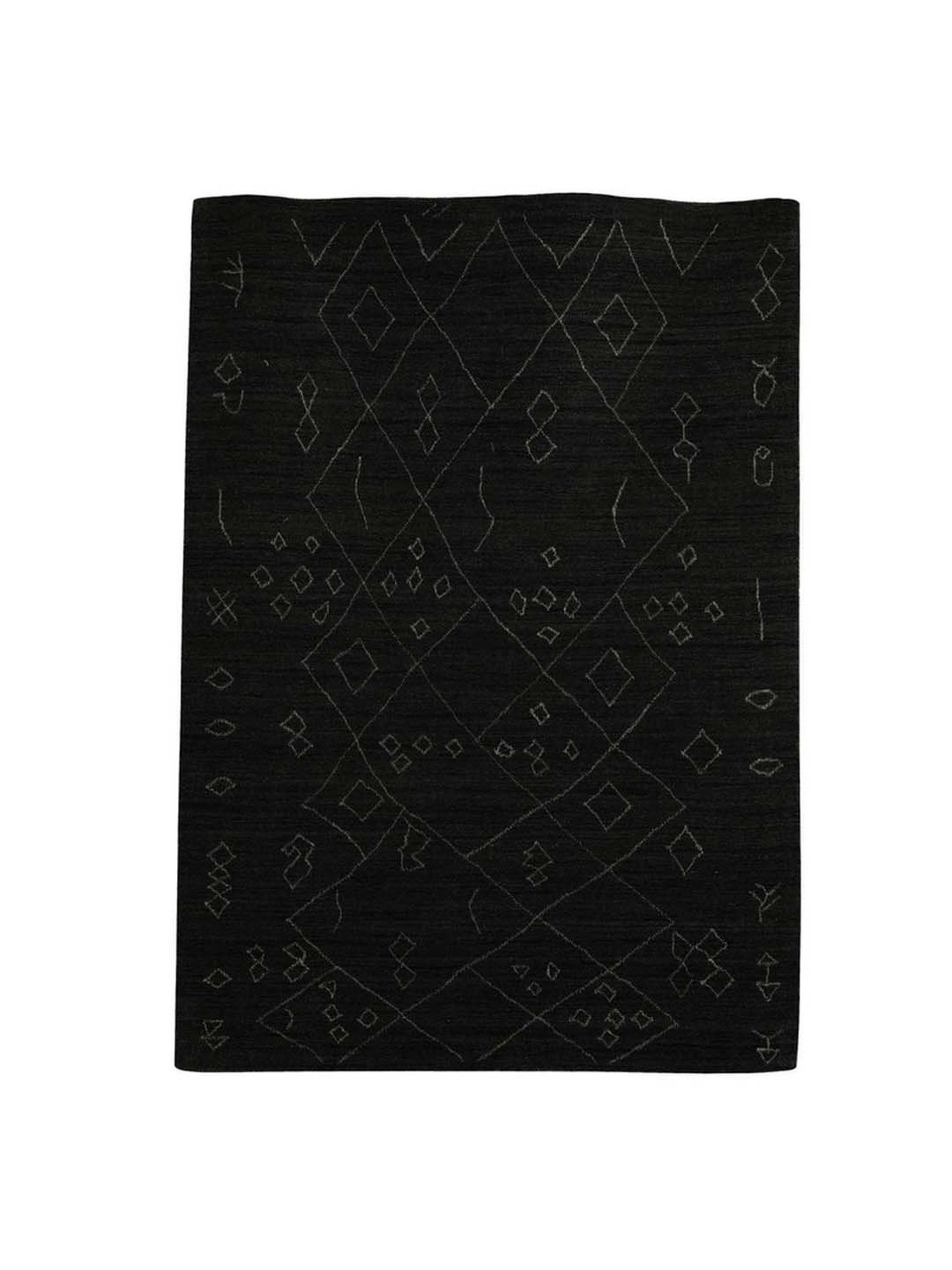 Pequra Black Wool XL Carpet - Set of 1