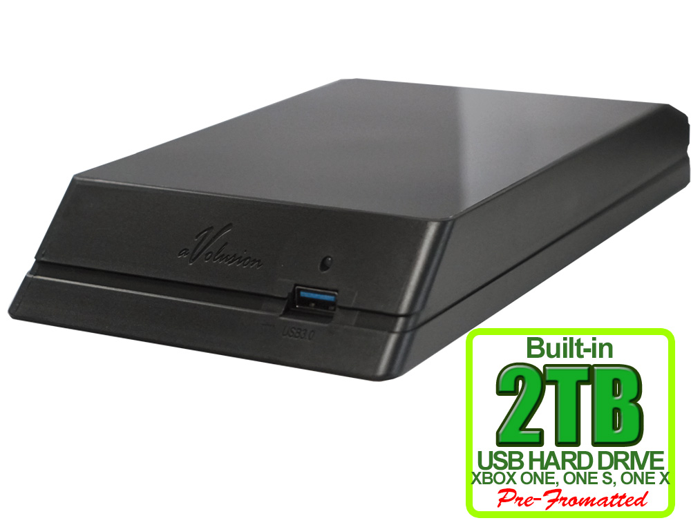 Avolusion HDDGear 2TB USB 3.0 External Gaming Hard Drive (for XBOX ONE, XBOX ONE S, XBOX ONE X) - 2 Year Warranty