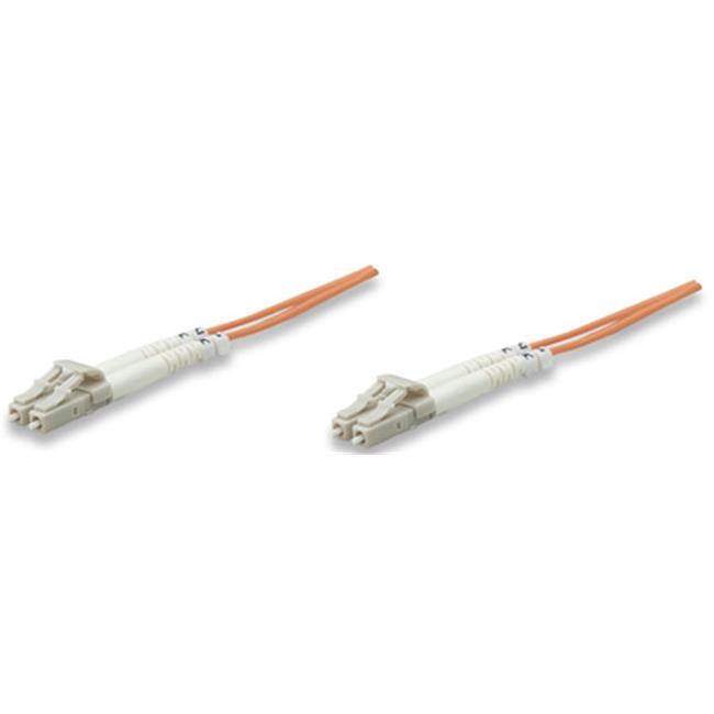 Intellinet Fiber Optic Patch Cable, Duplex, Multimode - Fiber Optic for Network Device - 128 MB/s - Patch Cable - 3 ft - 62.5/125 &micro;m - Orange