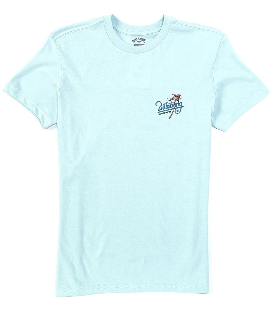 Billabong Big Boys 8-20 Short-Sleeve Surf Tour Palm Graphic Tee
