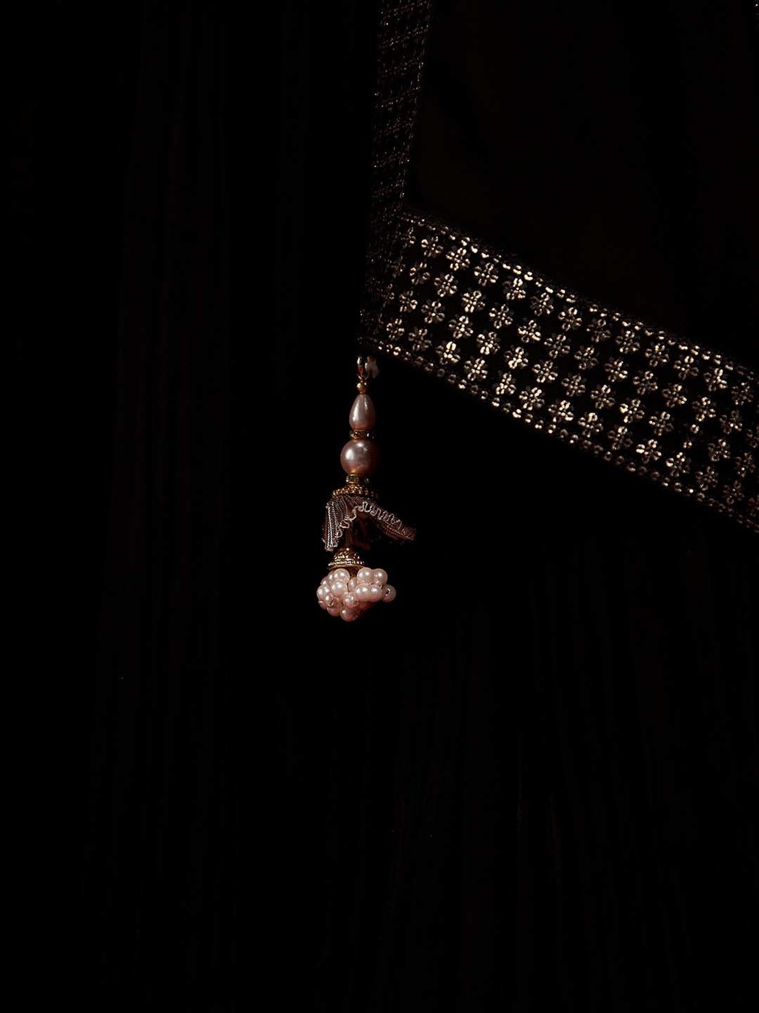 Libas Art Black Embroidered Kurta Pant Set With Dupatta