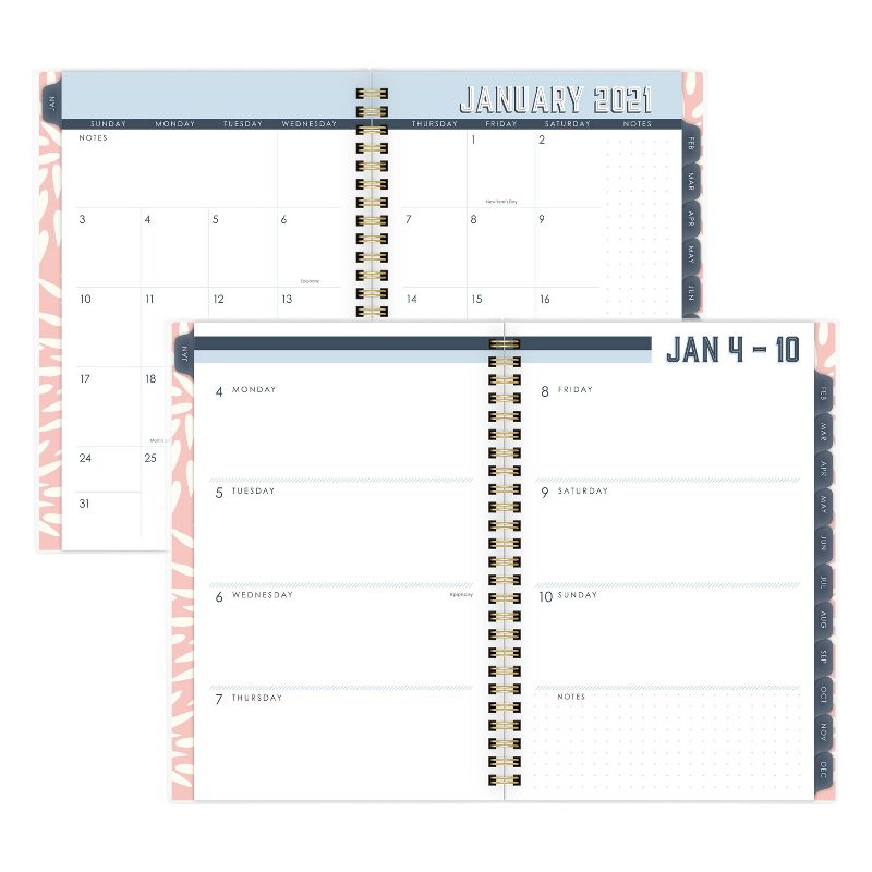 2021 Planner 5.875" x 8.5" CYO Mums The Word Pink - Katie Kime