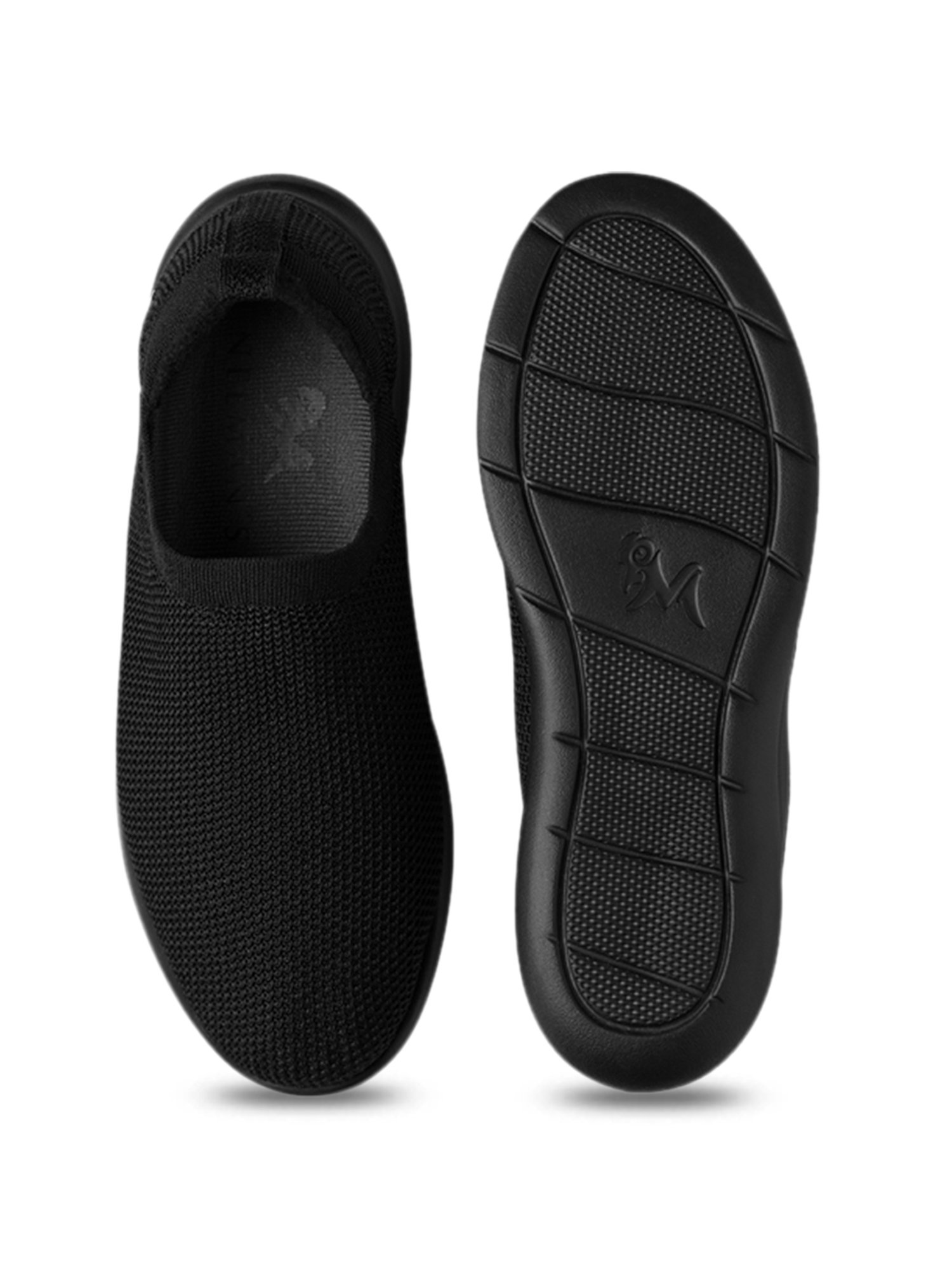 Neemans Men's Relive Hale Black Walking Shoes