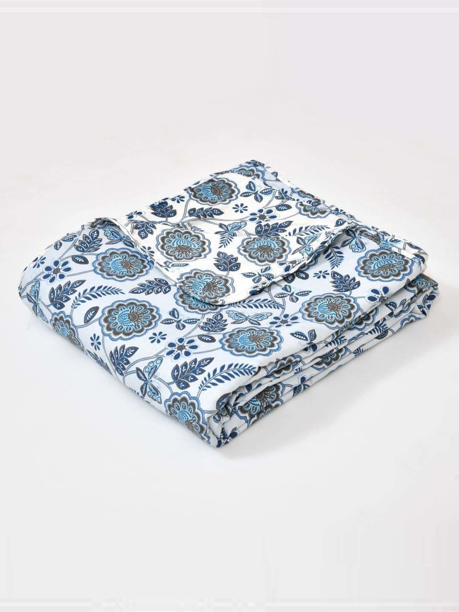 JaipurFabric Light Blue Cotton 150 GSM Reversible Ac Dohar