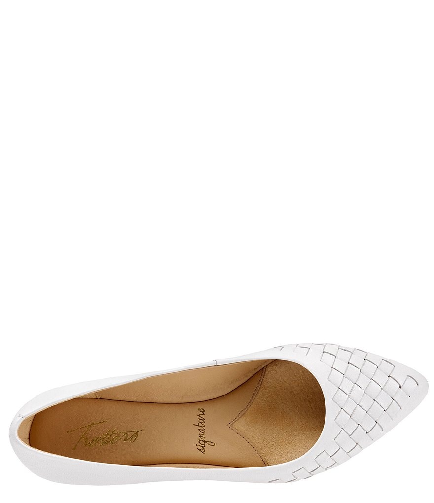 Trotters Estee Woven Leather Flats