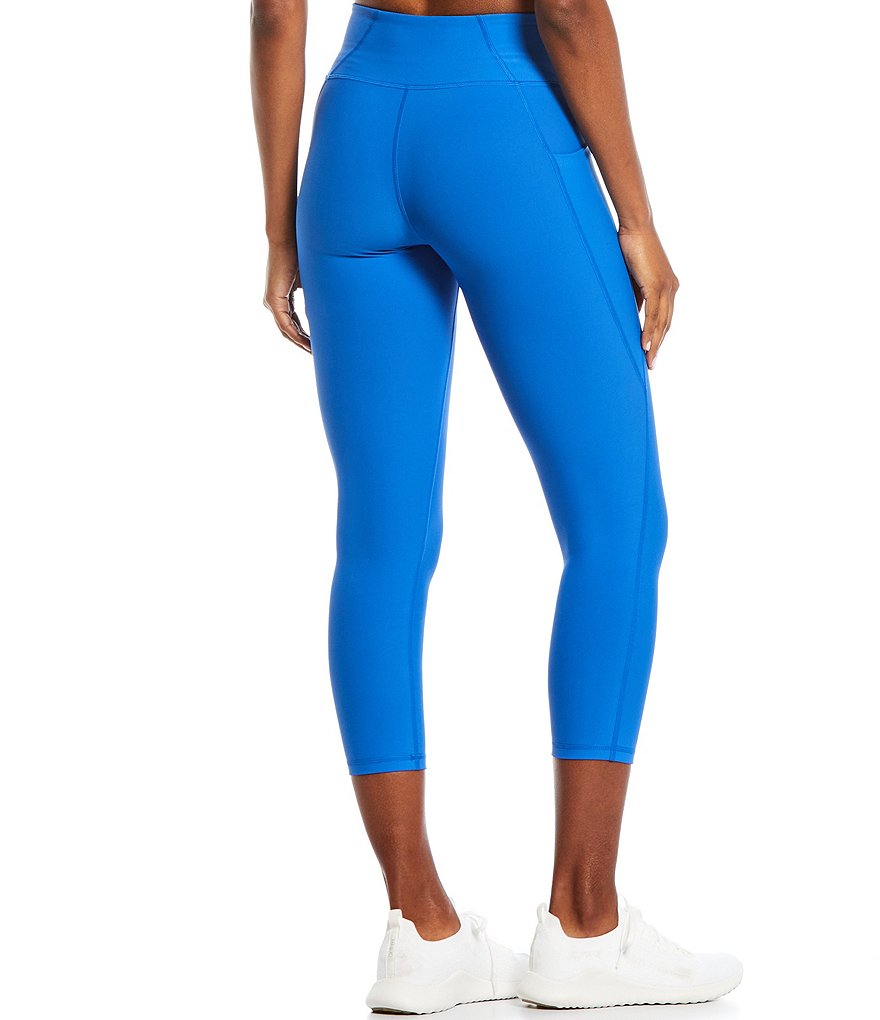 Kinesis Mid Rise Moisture Wicking Side Pocket Crop Leggings