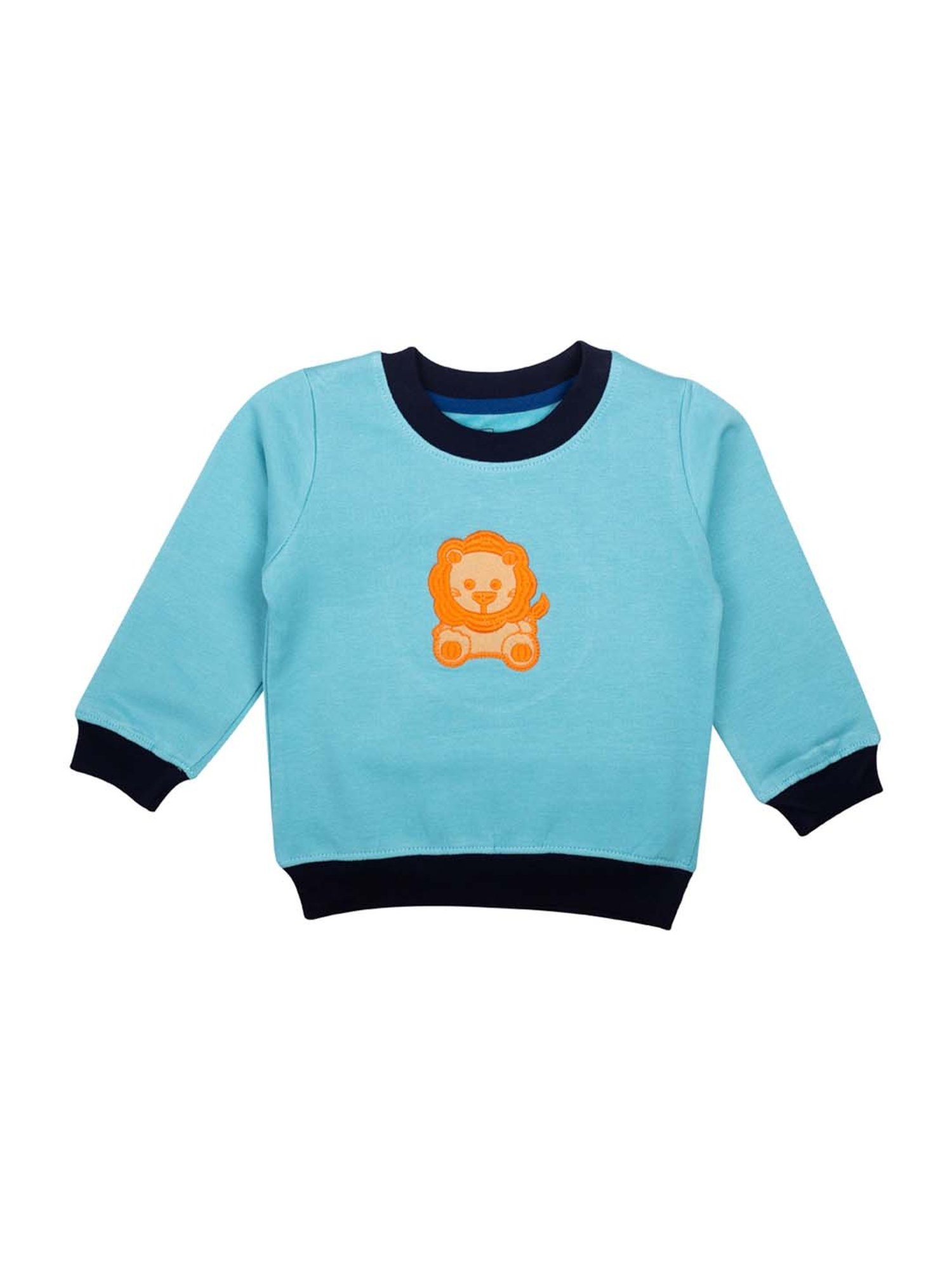 Mee Mee Kids Blue Embroidered T-Shirt
