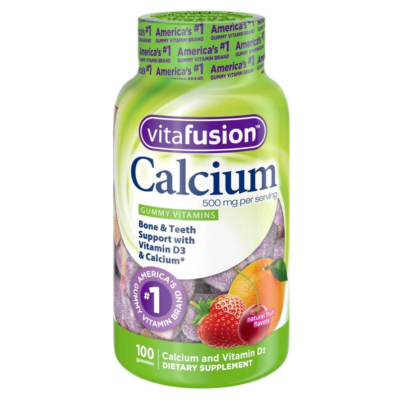 VitaFusion Calcium Dietary Supplement Adult Gummies - Fruit & Cream - 100ct