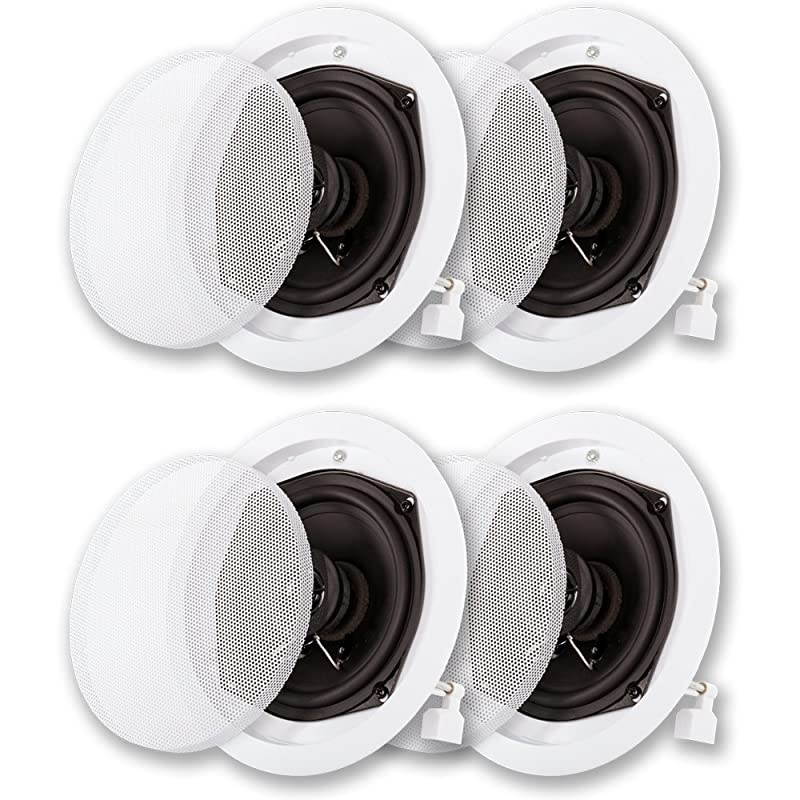 Audio R191 in Ceiling/in Wall Speaker 2 Pair Pack 2 Way Home Theater 800 Watt R191-2PR