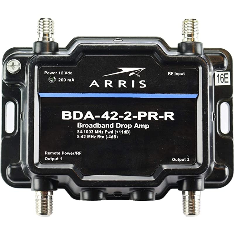 2-Port Cable, Modem, TV, OTA, HDTV Amplifier Splitter Signal Booster with Passive Return and Coax Cable Kit