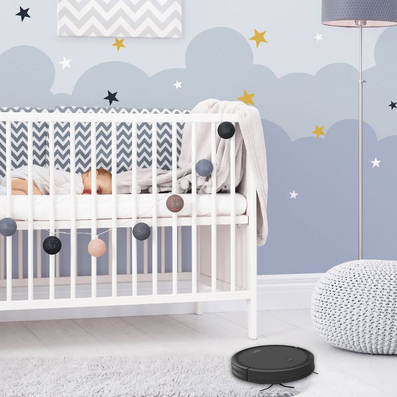 bObsweep PetHair Vision Wi-Fi Connected Robot Vacuum Cleaner and Mop - Steel