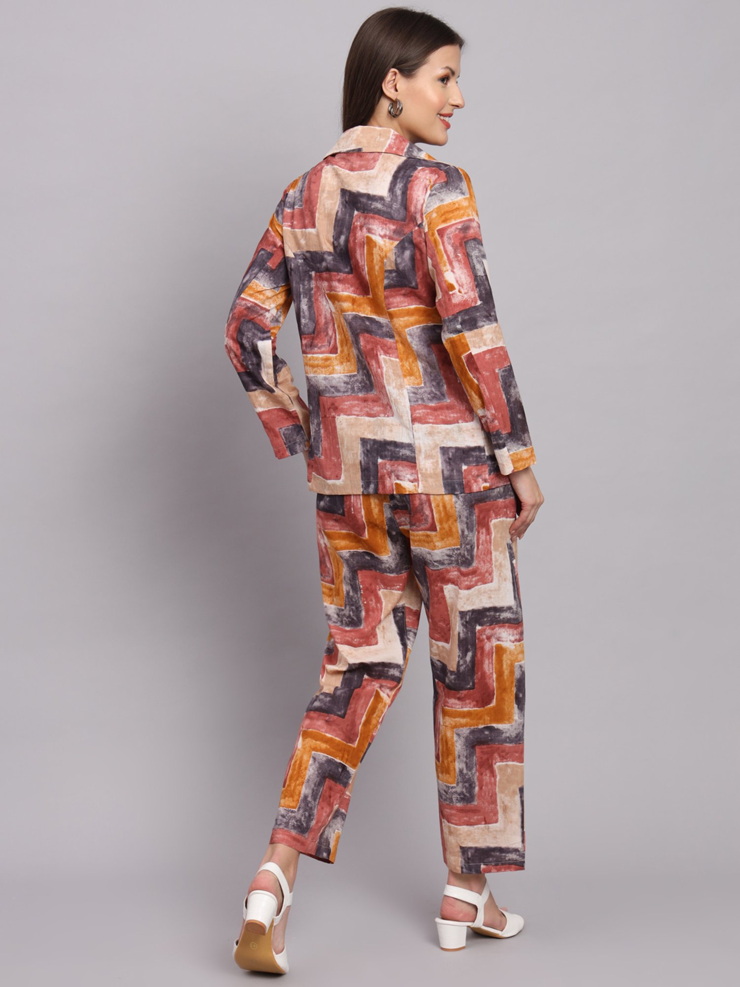 DECKEDUP Multicolor Printed Co-Ord Set