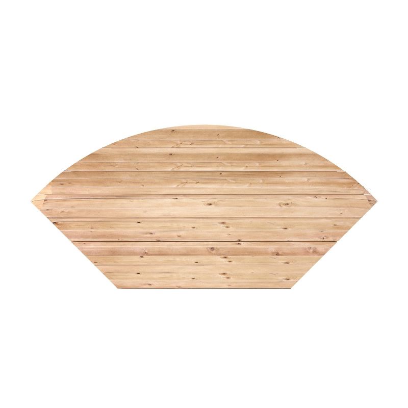 Altona Corner TV Stand for upto 42" Natural/Black - Summerland Home