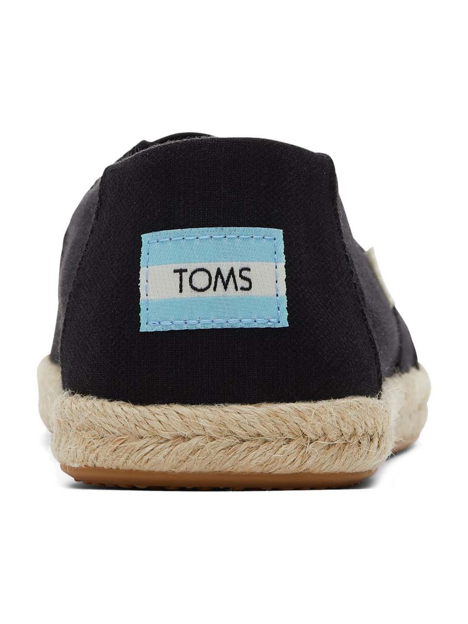 TOMS Women's Alpargata Rope Black Espadrille Shoes
