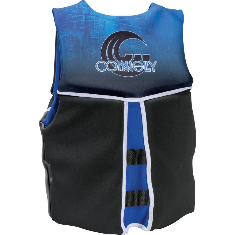 CWB Connelly Classic NEO Neoprene Mens Medium Life Jacket Vest PFD, Black/Blue