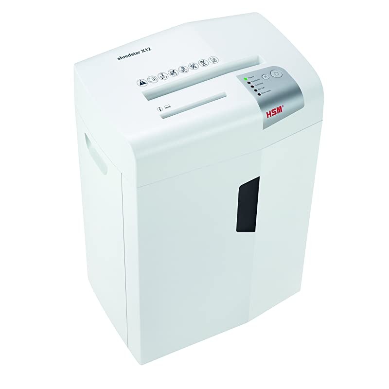 shredstar X12 CrossCut Shreds Up to 12 Sheets 61Gallon Capacity Shredder White