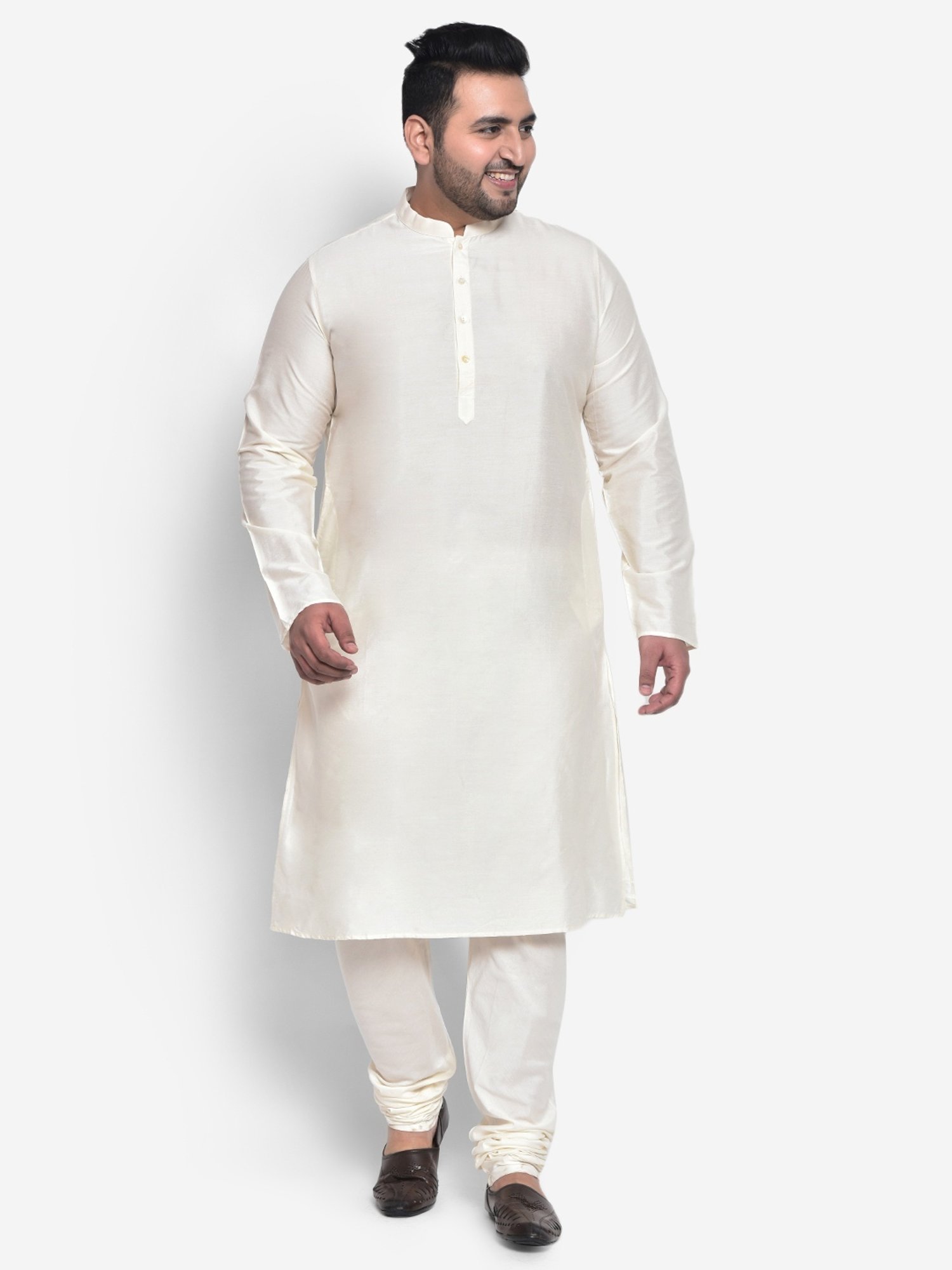 KISAH PLUS Pink & White Regular Fit Printed Kurta Set With Jacket