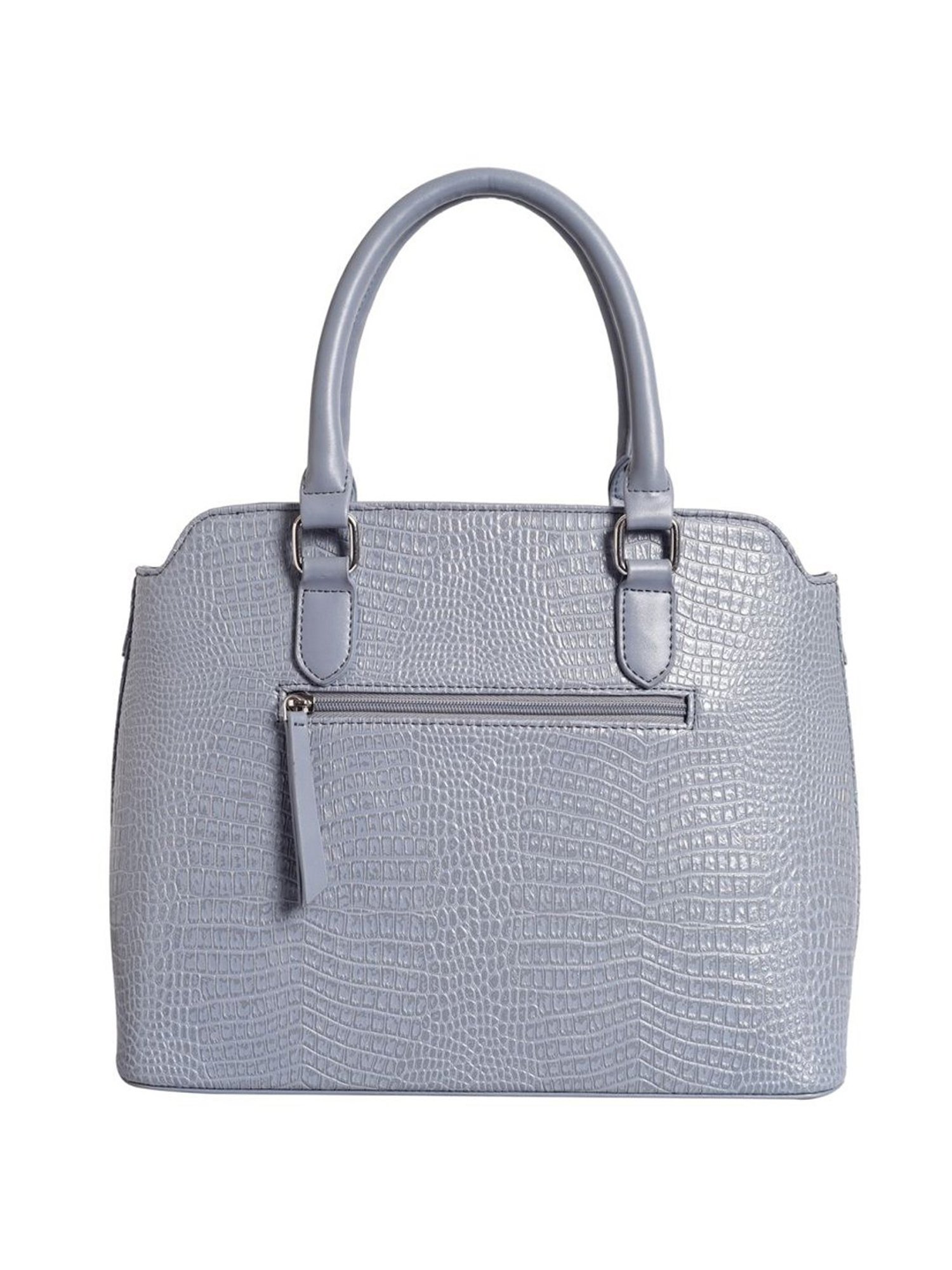 Lino Perros Grey Textured Medium Handbag