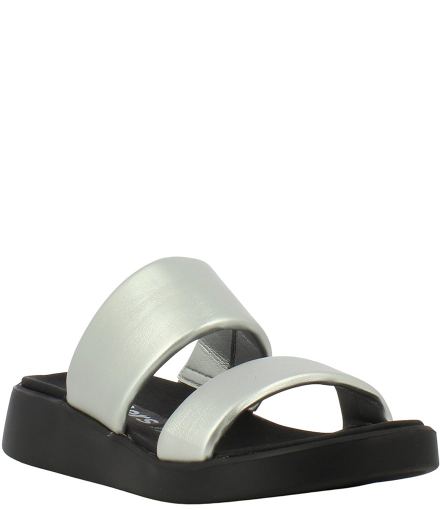 Wonders Mar Leather Banded Lightweight Slides