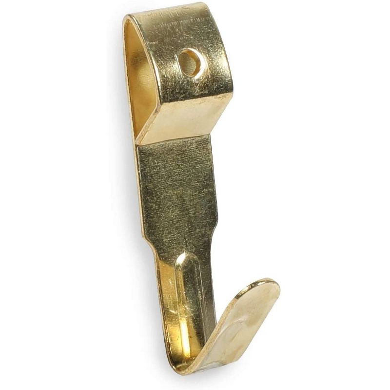 Okuna Outpost 200 Pack Heavy Picture Frame Hanger Wall Hooks with Screws, Gold, 1.2"