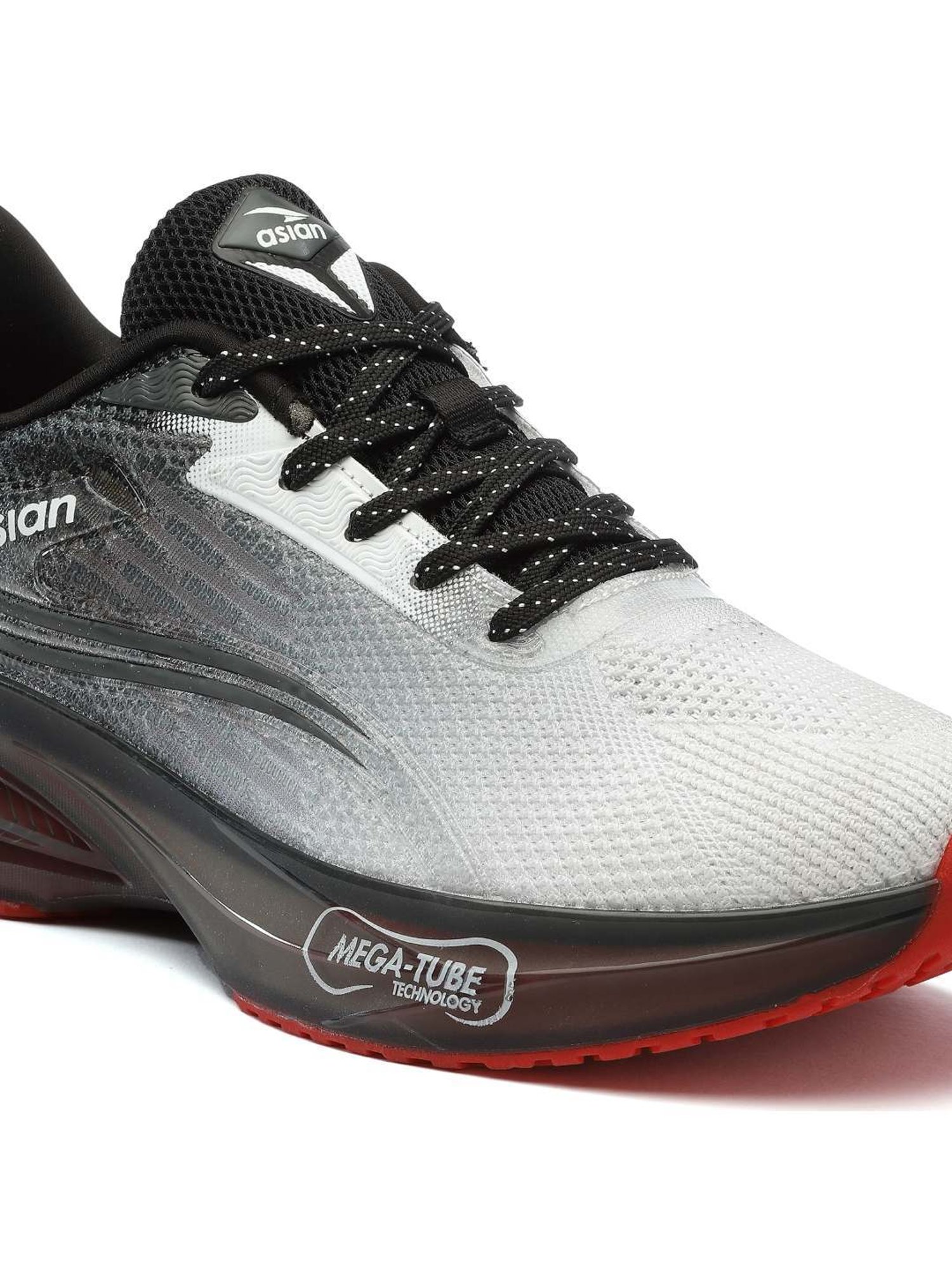 Asian Men's White Running Shoes