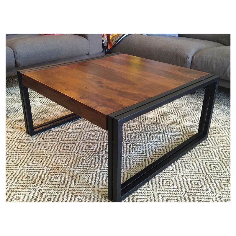 Reclaimed Solid Sheesham Wood Coffee Table Natural - Timbergirl