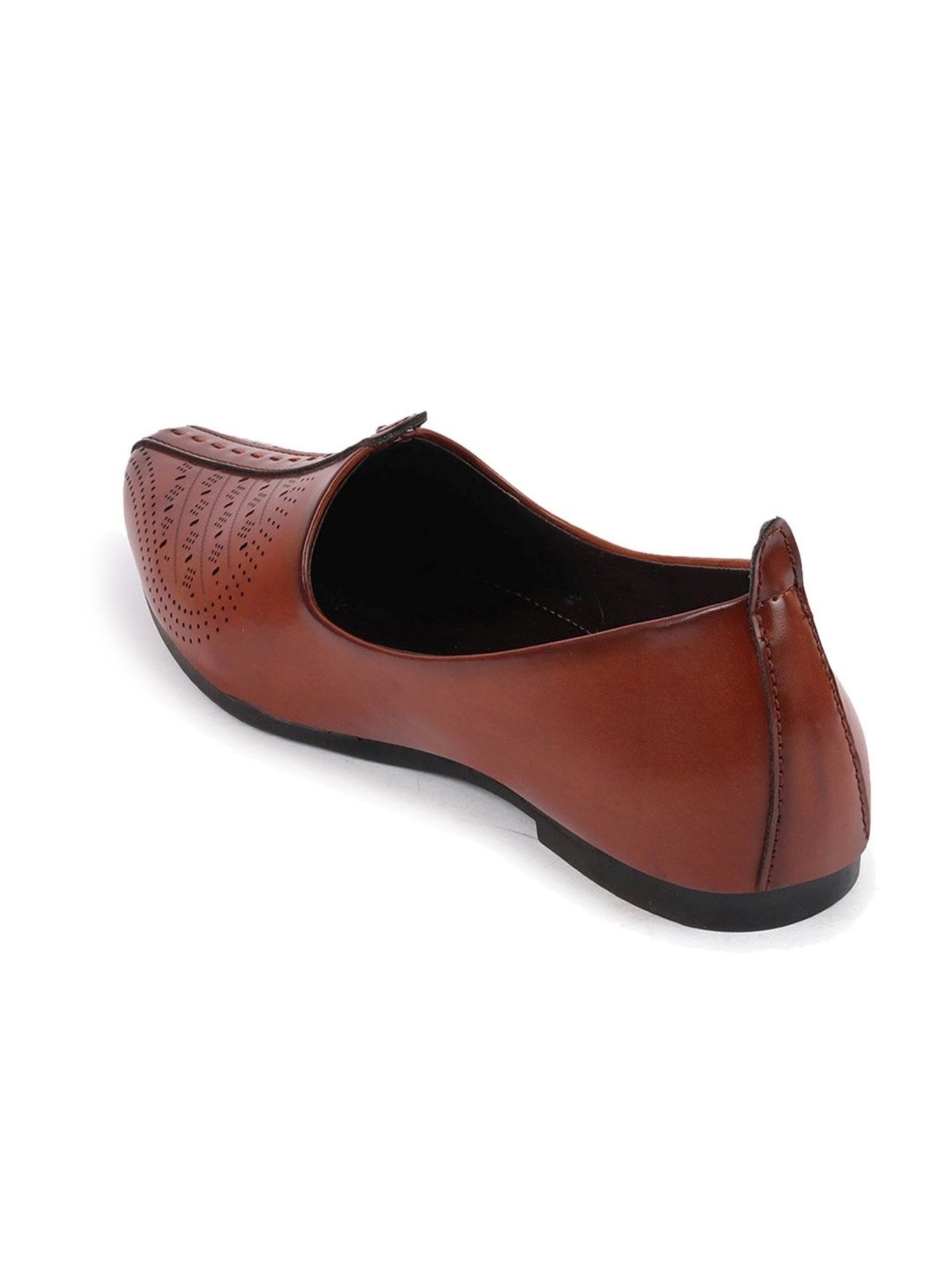 Fausto Men's Brown Ethnic Juttis