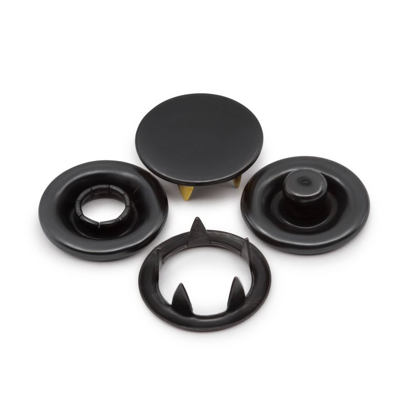 Dritz 36ct Snaps Long Prong & Tools Black