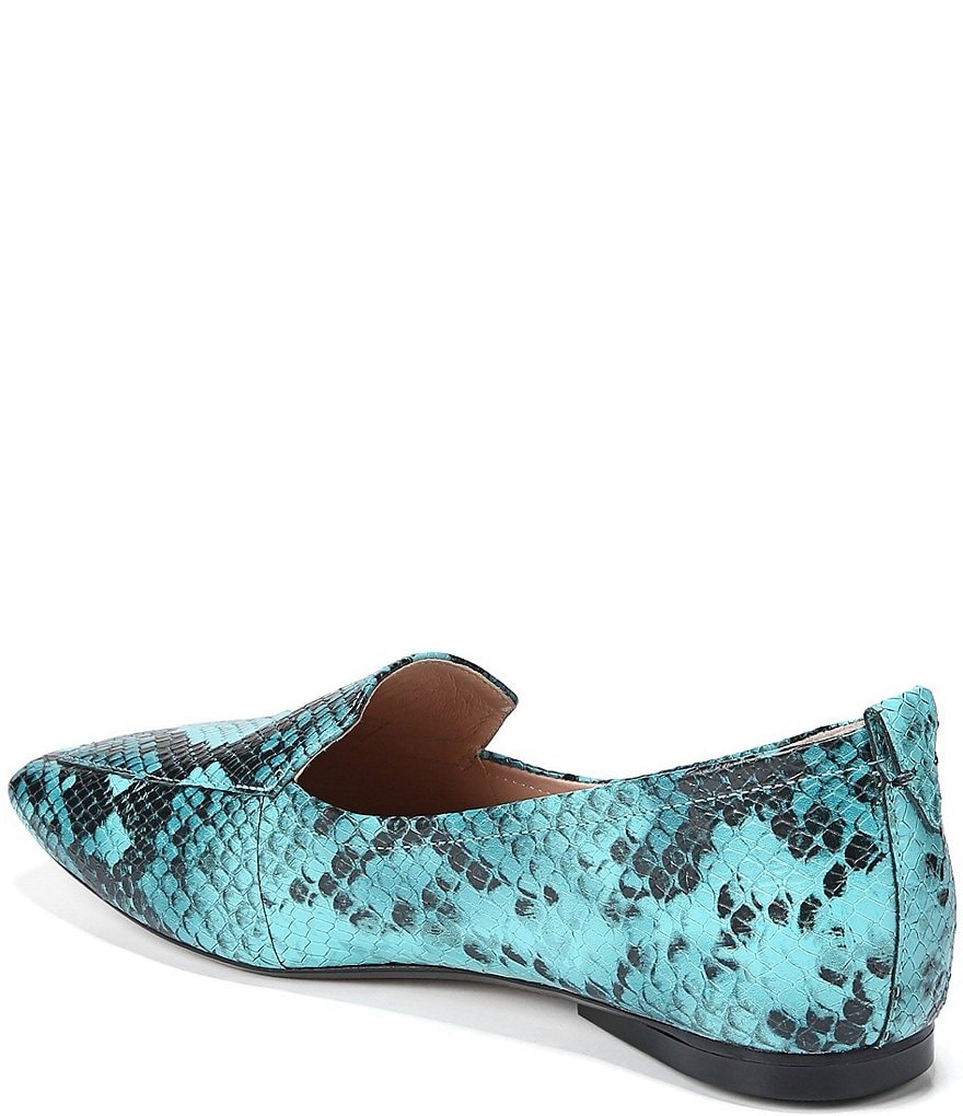 Trotters Harlow Lizard Patent Suede Leather Slip-Ons