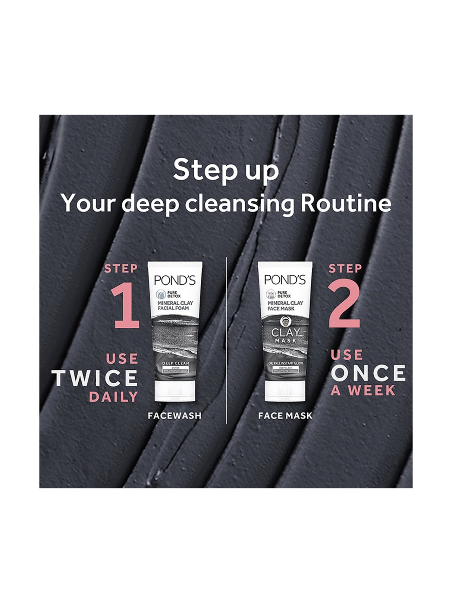 POND'S Pure Detox Mineral Clay Face Mask - 90 gm