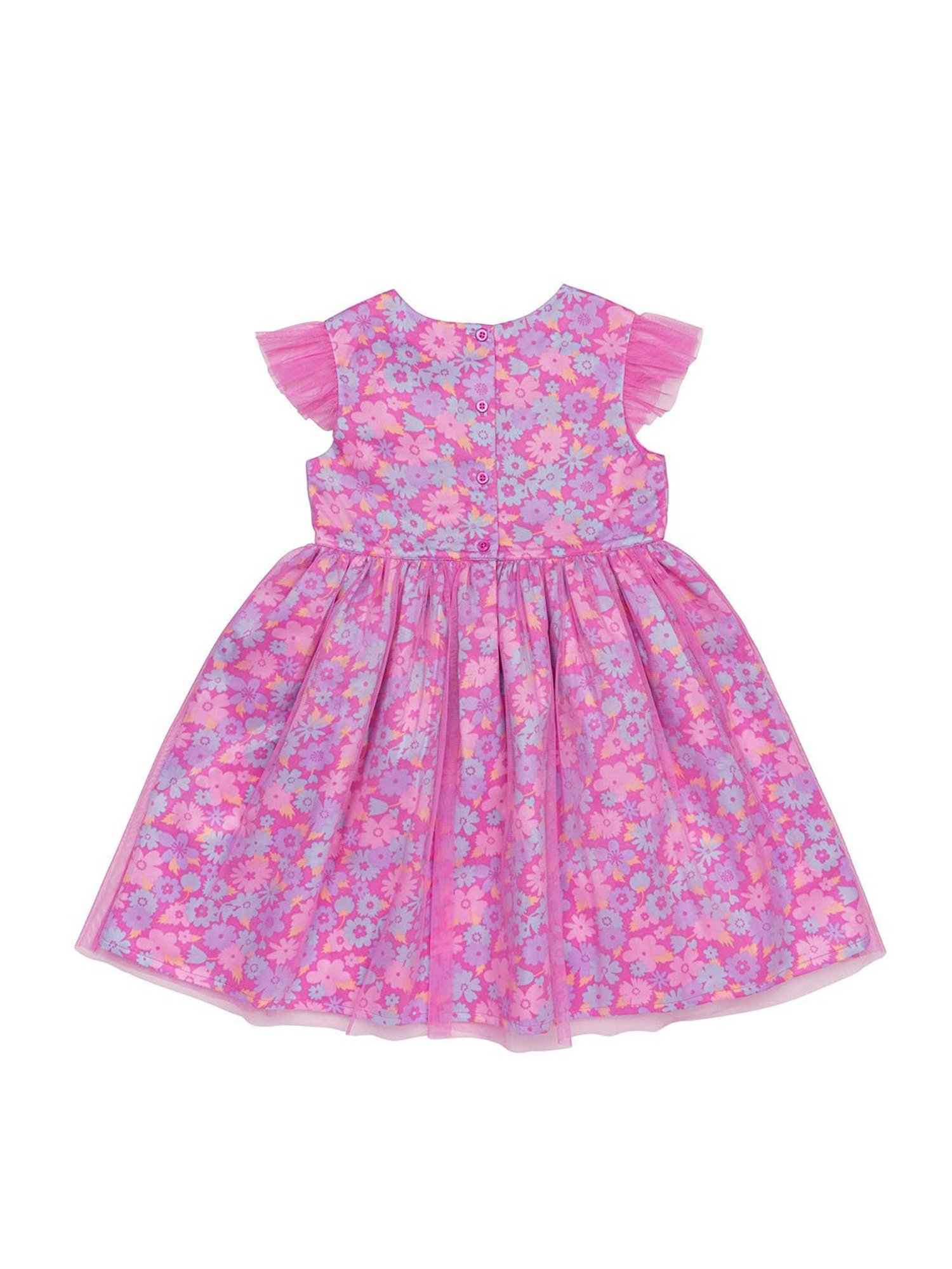 H by Hamleys Girls Pink Floral A Line Dress
